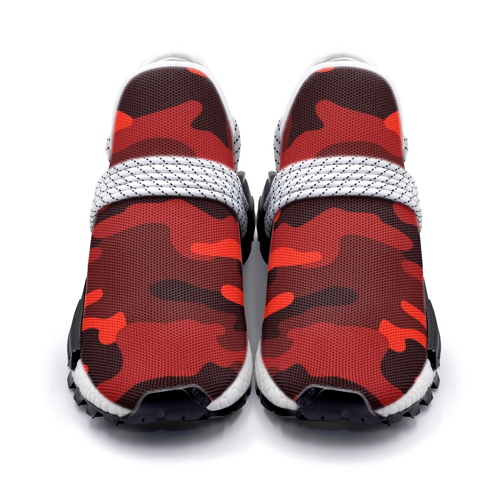 Lightweight Camo Sneakers | Scarlet Red and Black