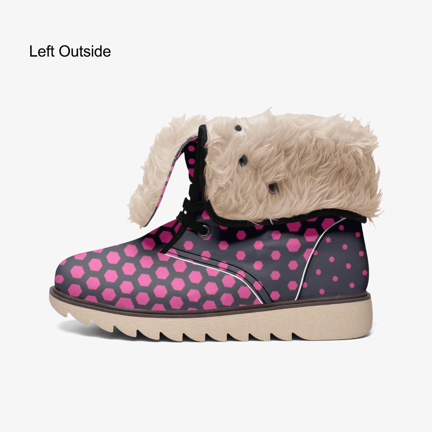 Camo Boots | Digital Pink Cotton-Pad Fur Lining