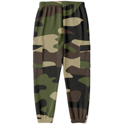 Camo Cargo Pants | Unisex | Classic Green Camouflage