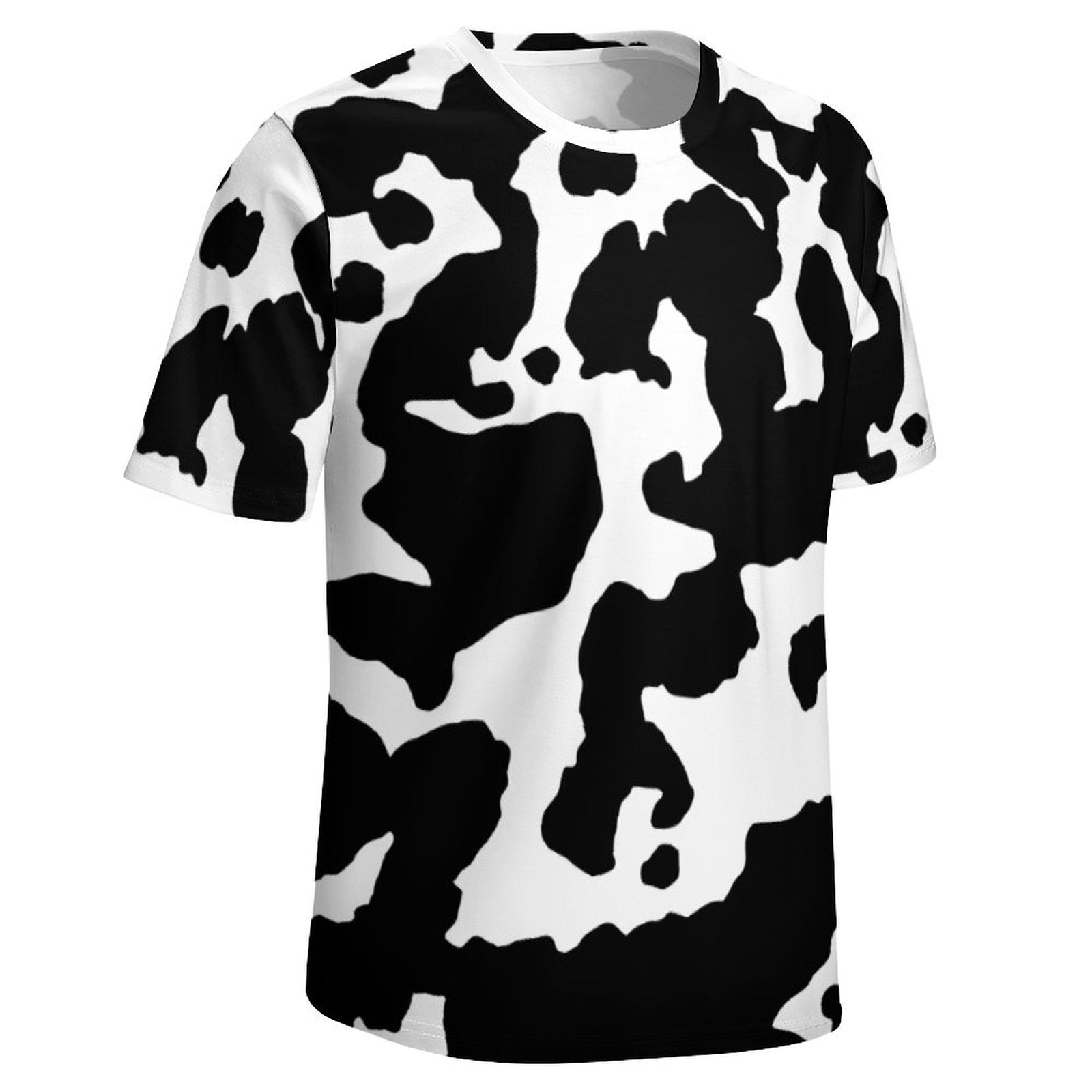 Camo Shirt | Black & White Cow Camouflage T