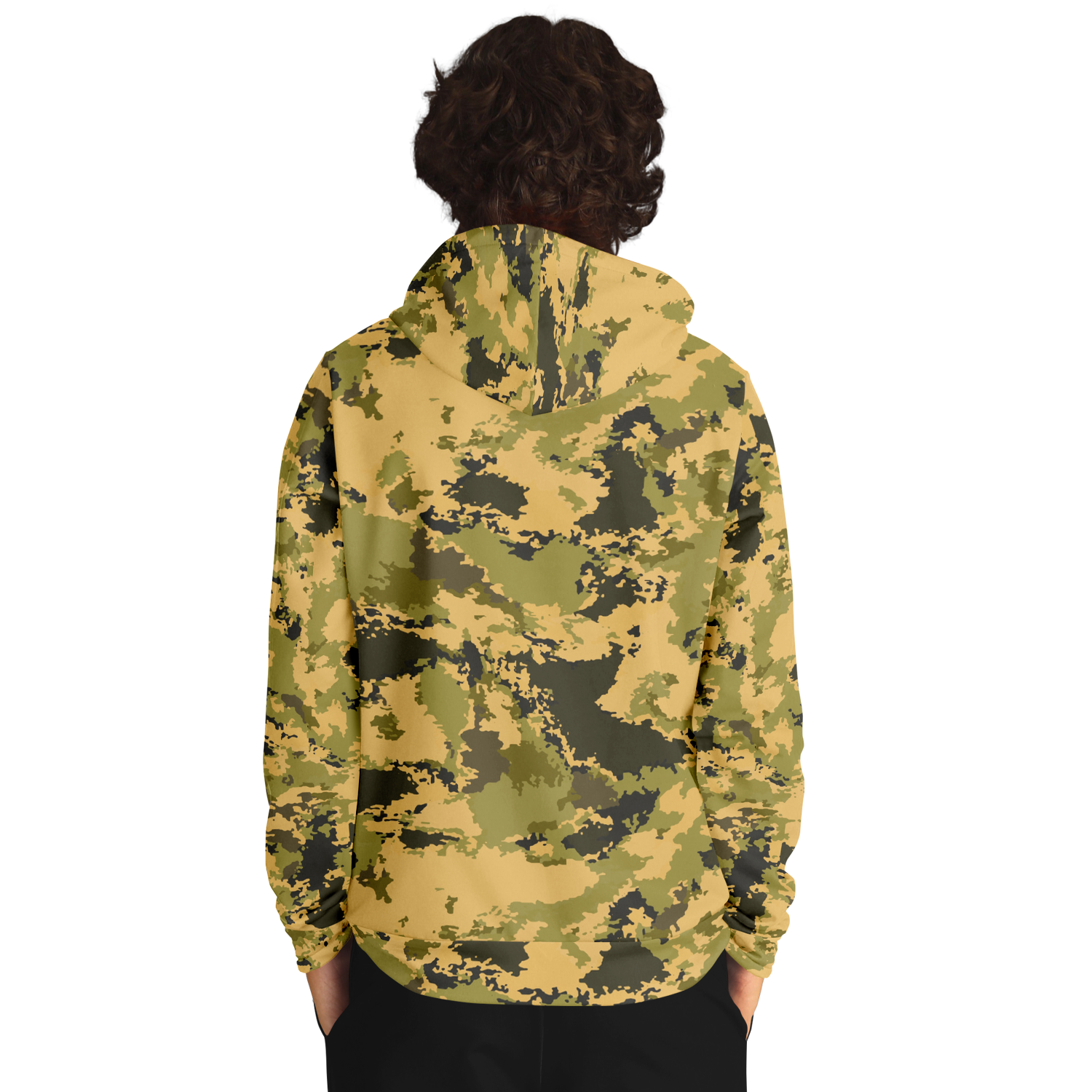 Green Camo Hoodie | Watercolor Desert Camouflage