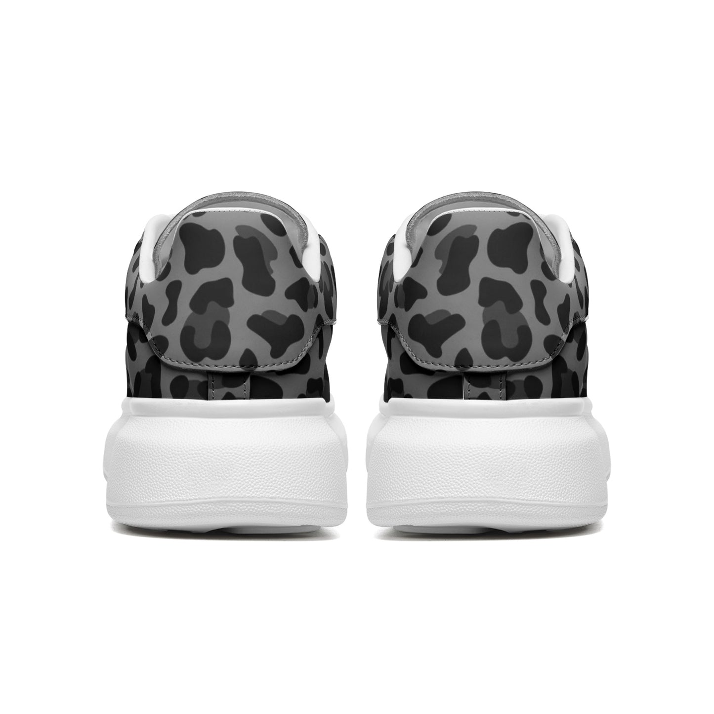 Leopard Sneakers | Oversized McQueens | Gray and Black