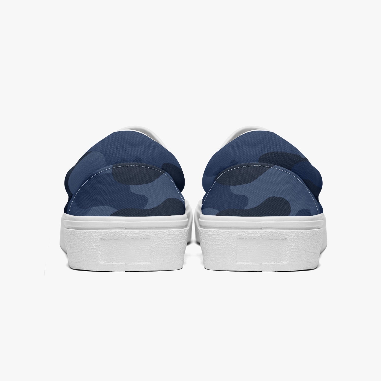 Camo Slip-On Shoes | Deep Blue Camouflage