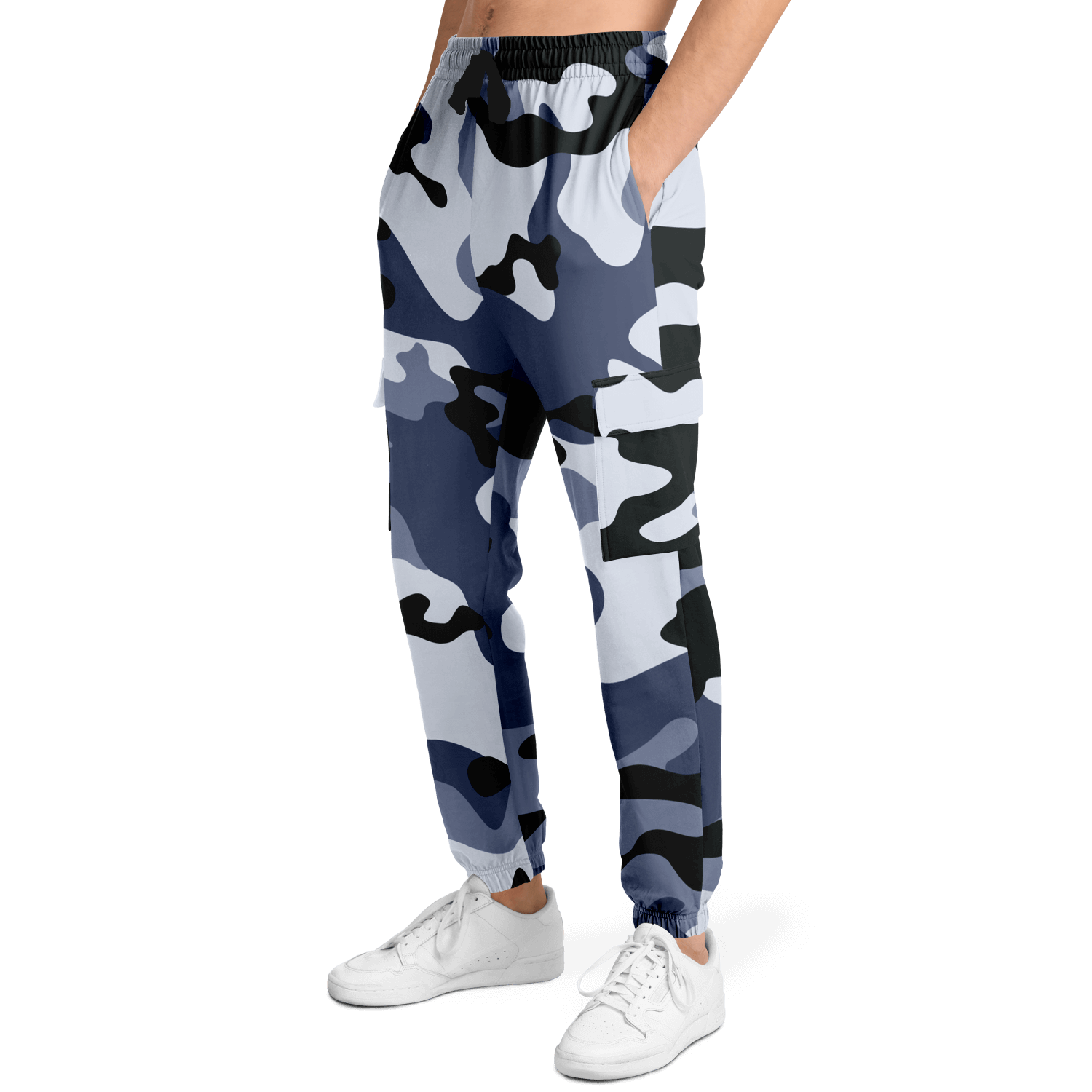 Camo Cargo Pants | Unisex | Light Blue Camouflage