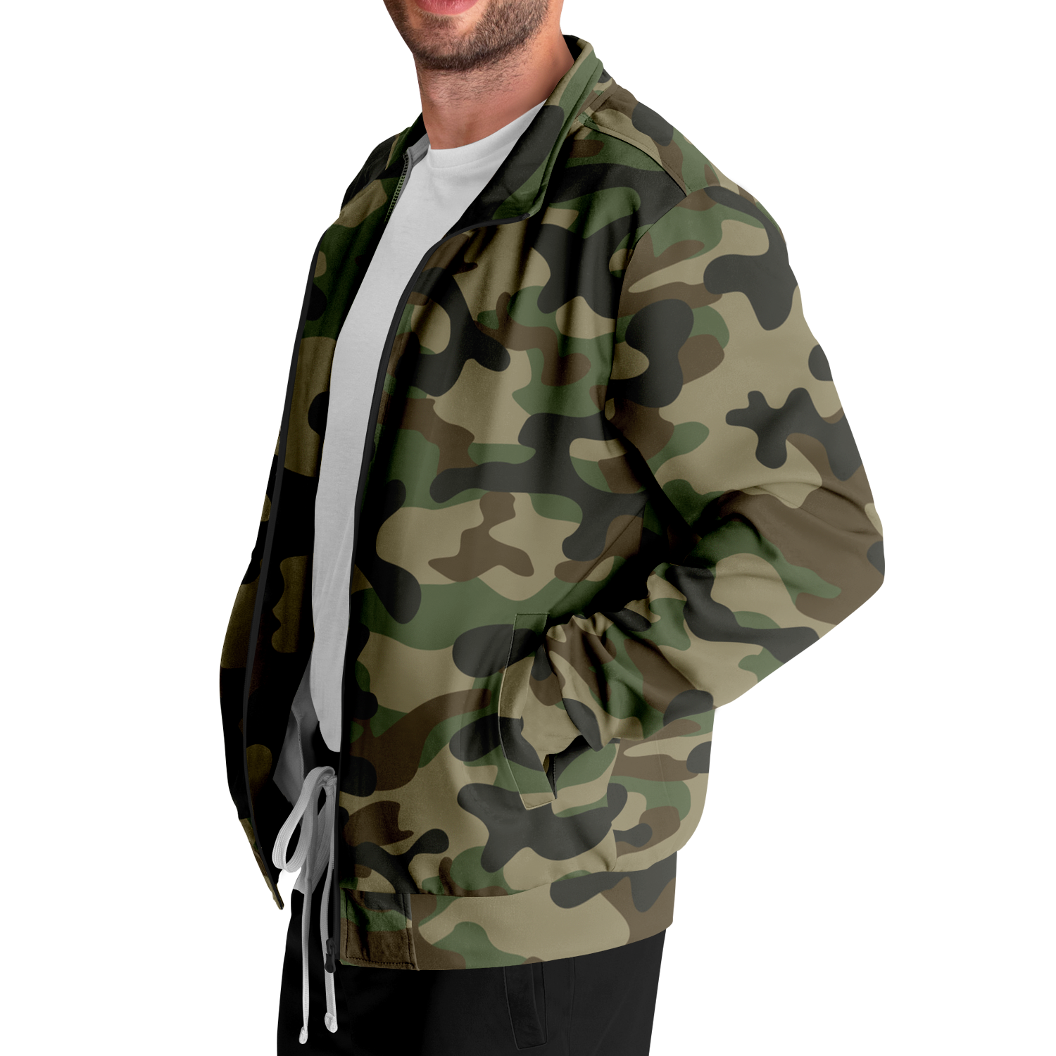 Camo Track Jacket | Military Brown Camouflage