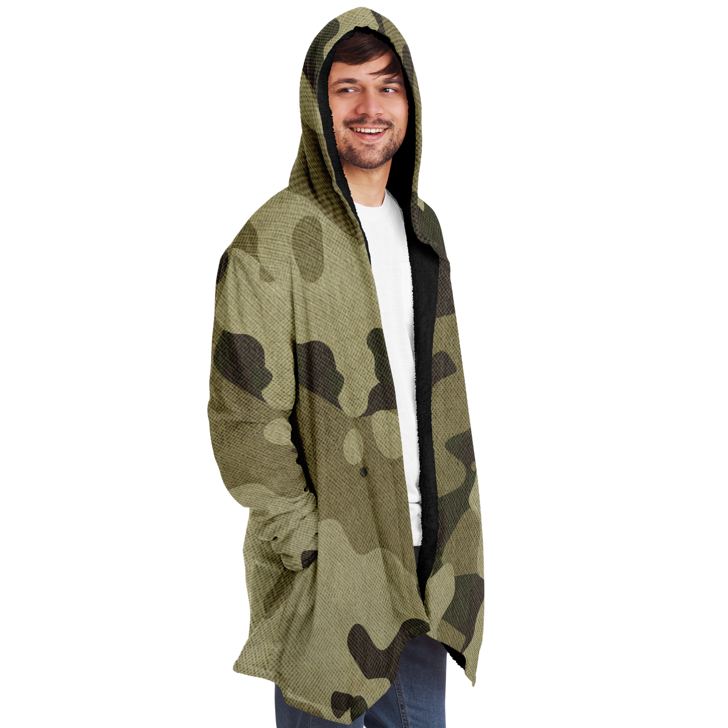 Camo Cloak | Green Fabric Camouflage | Microfleece