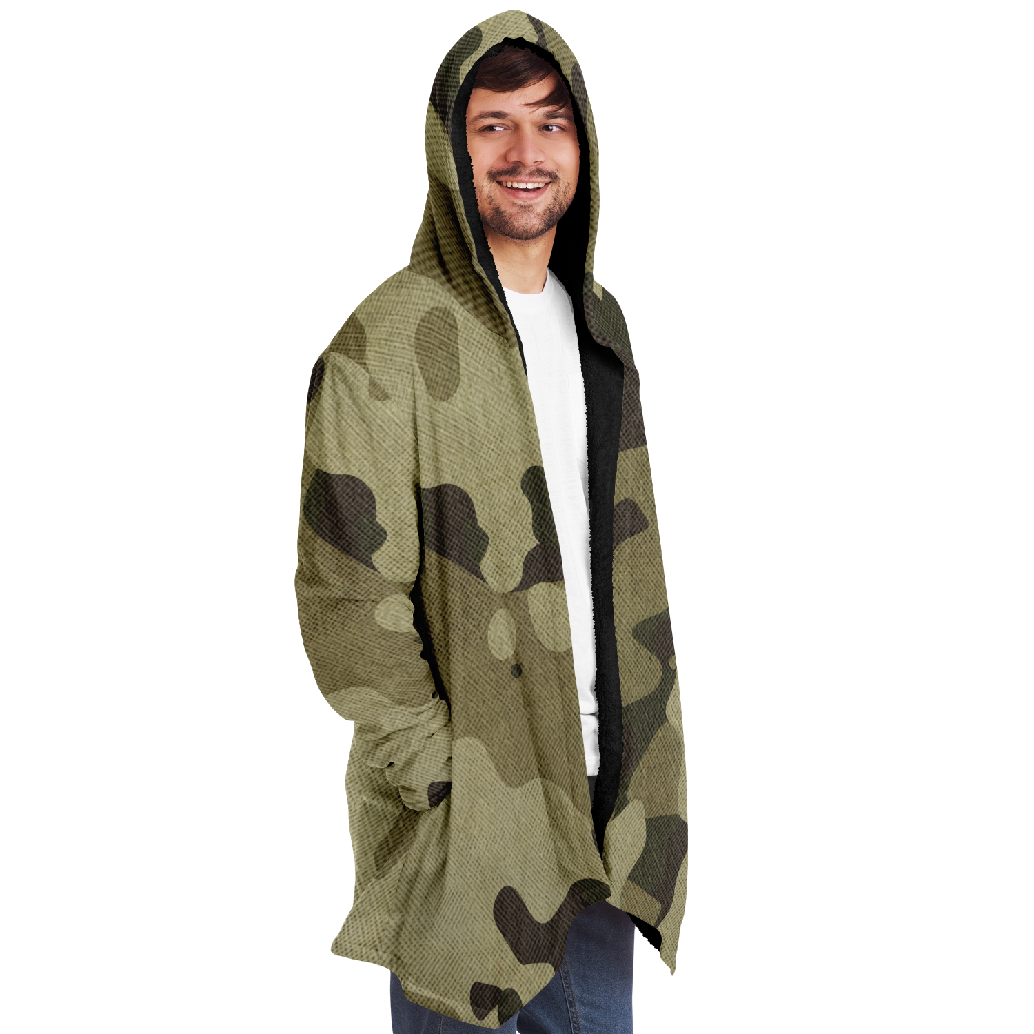 Camo Cloak | Green Fabric Camouflage | Microfleece