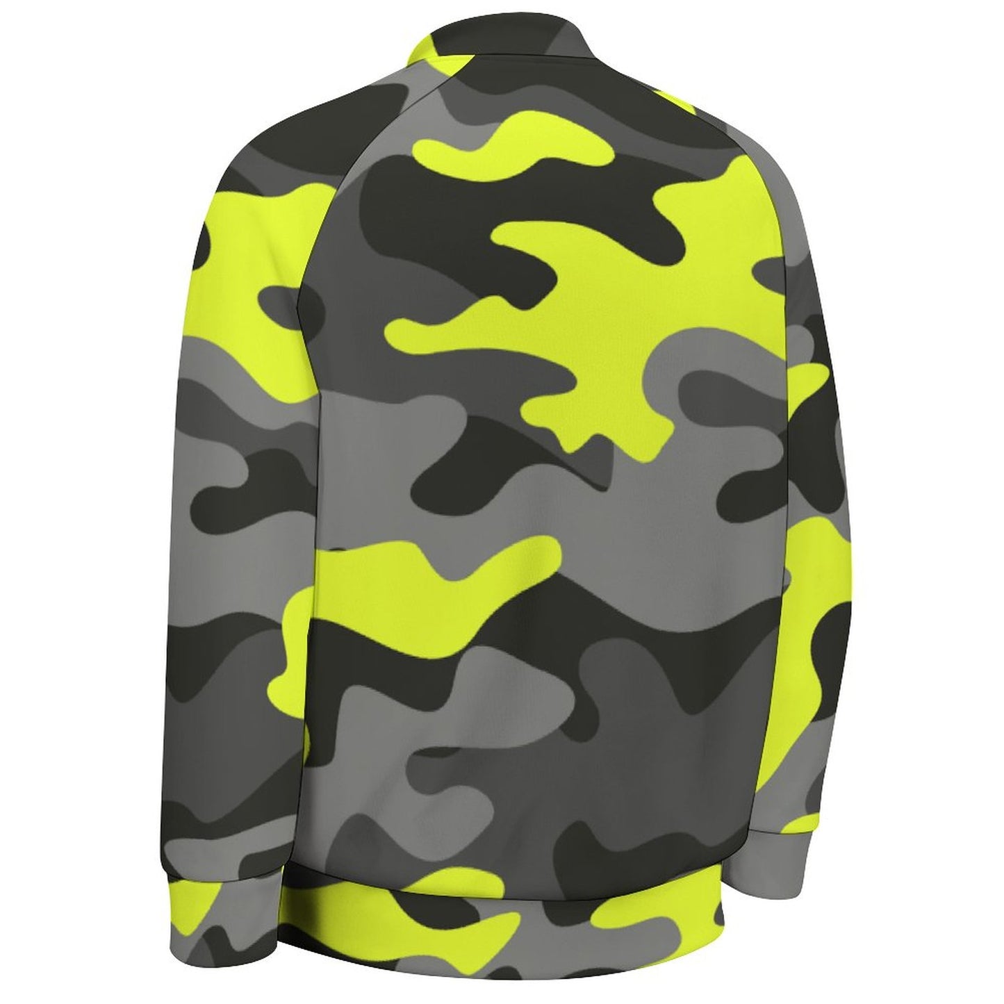 Men's Camo Jacket | Black, Gray & Yellow Camouflage