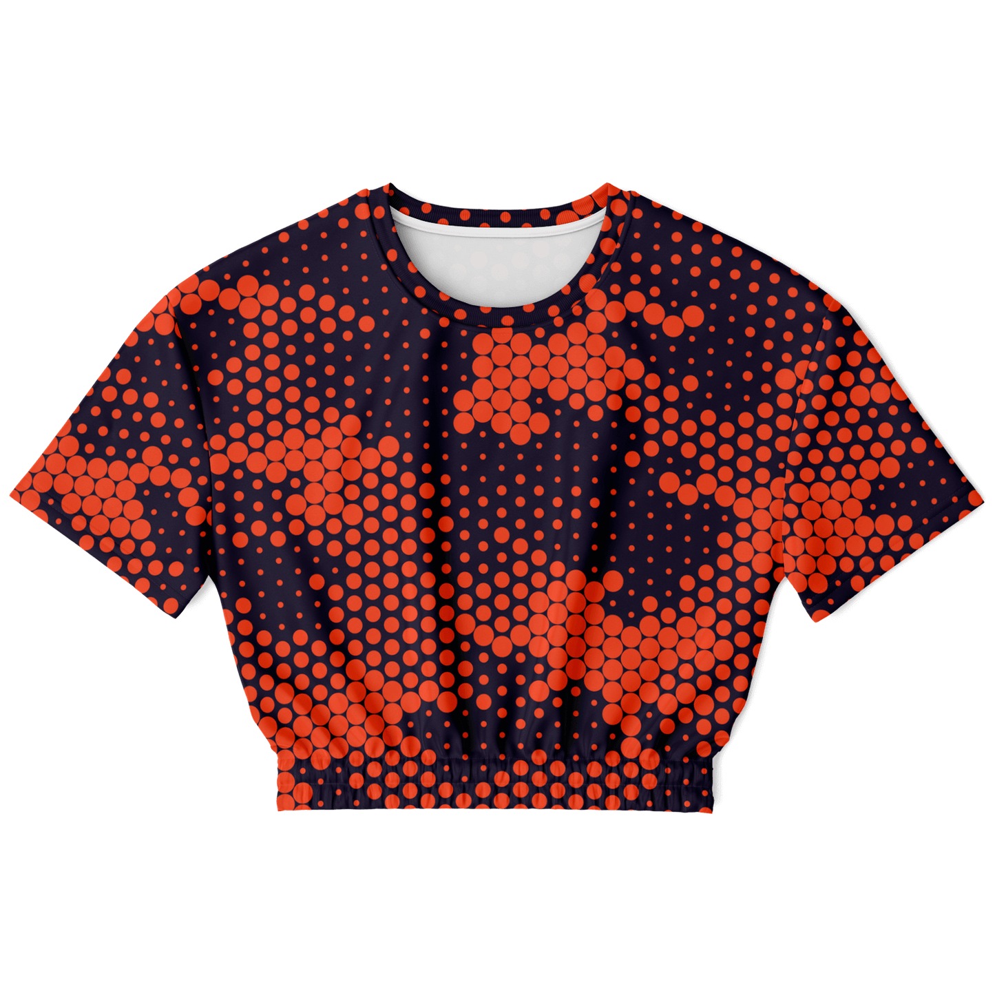 Camo Crop Top Sweatshirt | Orange & Blue Digital Camouflage