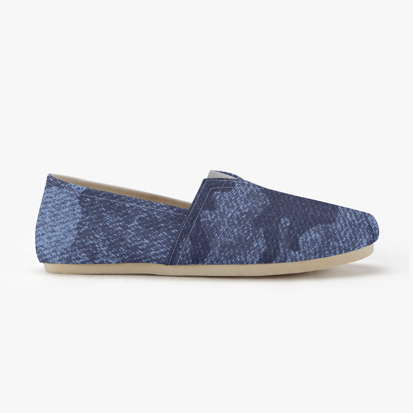 Camo Toms | Denim Blue Camouflage Canvas Shoes