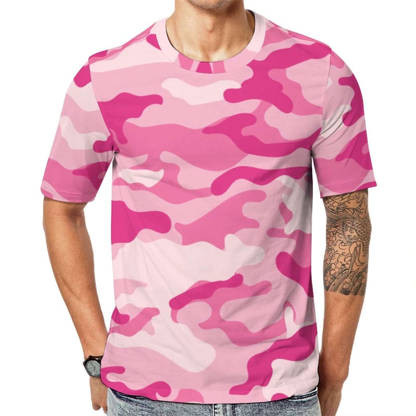 Camo Shirt | Lavender Pink Camouflage T