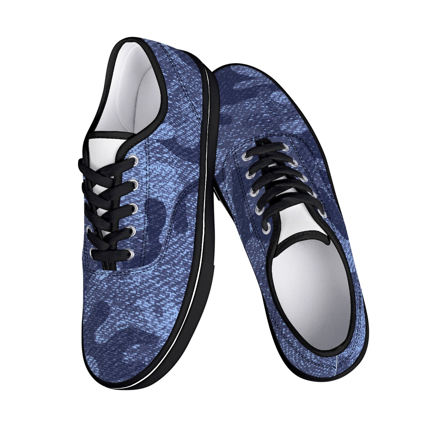 Camo Skate Shoes | Denim Blue Camouflage