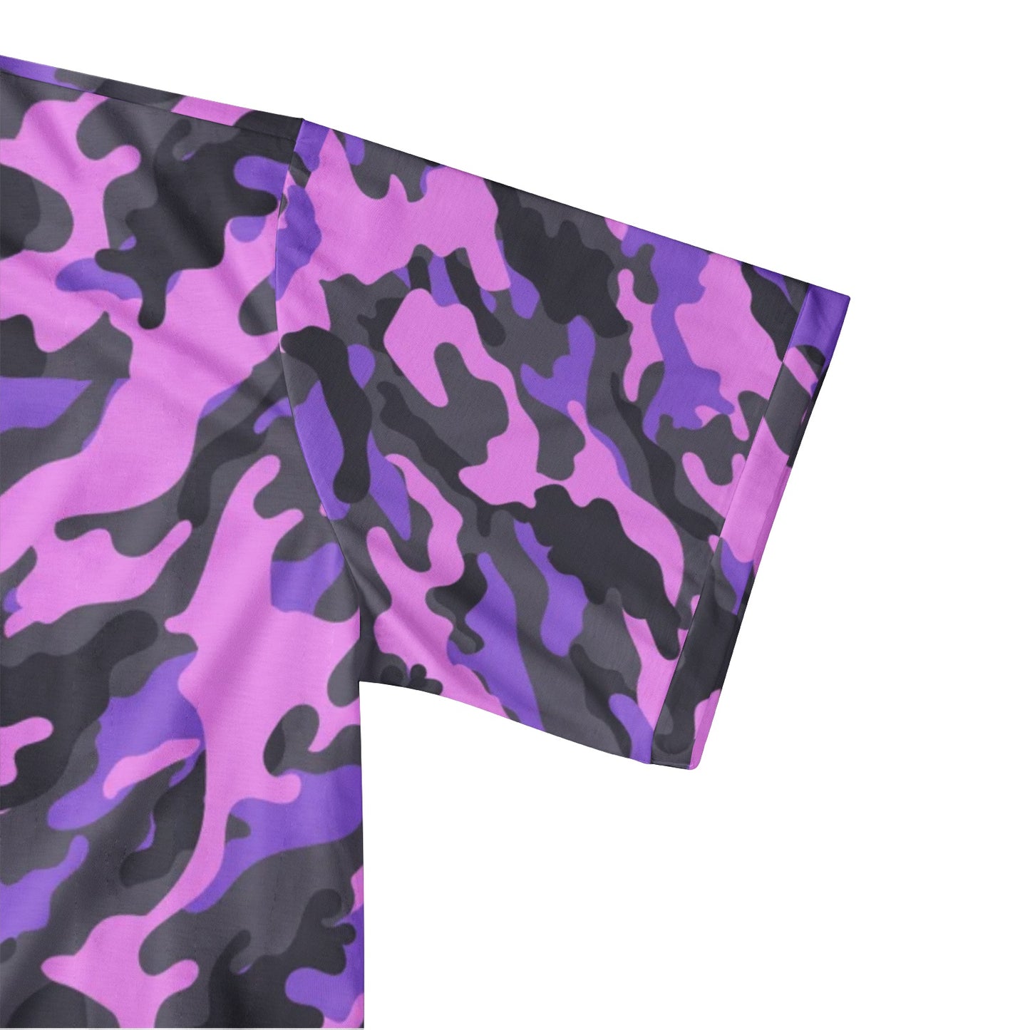 Pink Camo Golf Shirt | Mixed Black & Indigo Camouflage