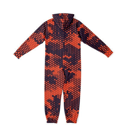 Camo Onesie | Orange and Blue Digital Camouflage