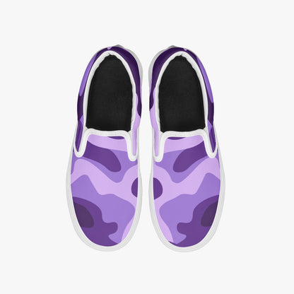 Camo Slip-On Shoes | Purple, Blue and Mauve