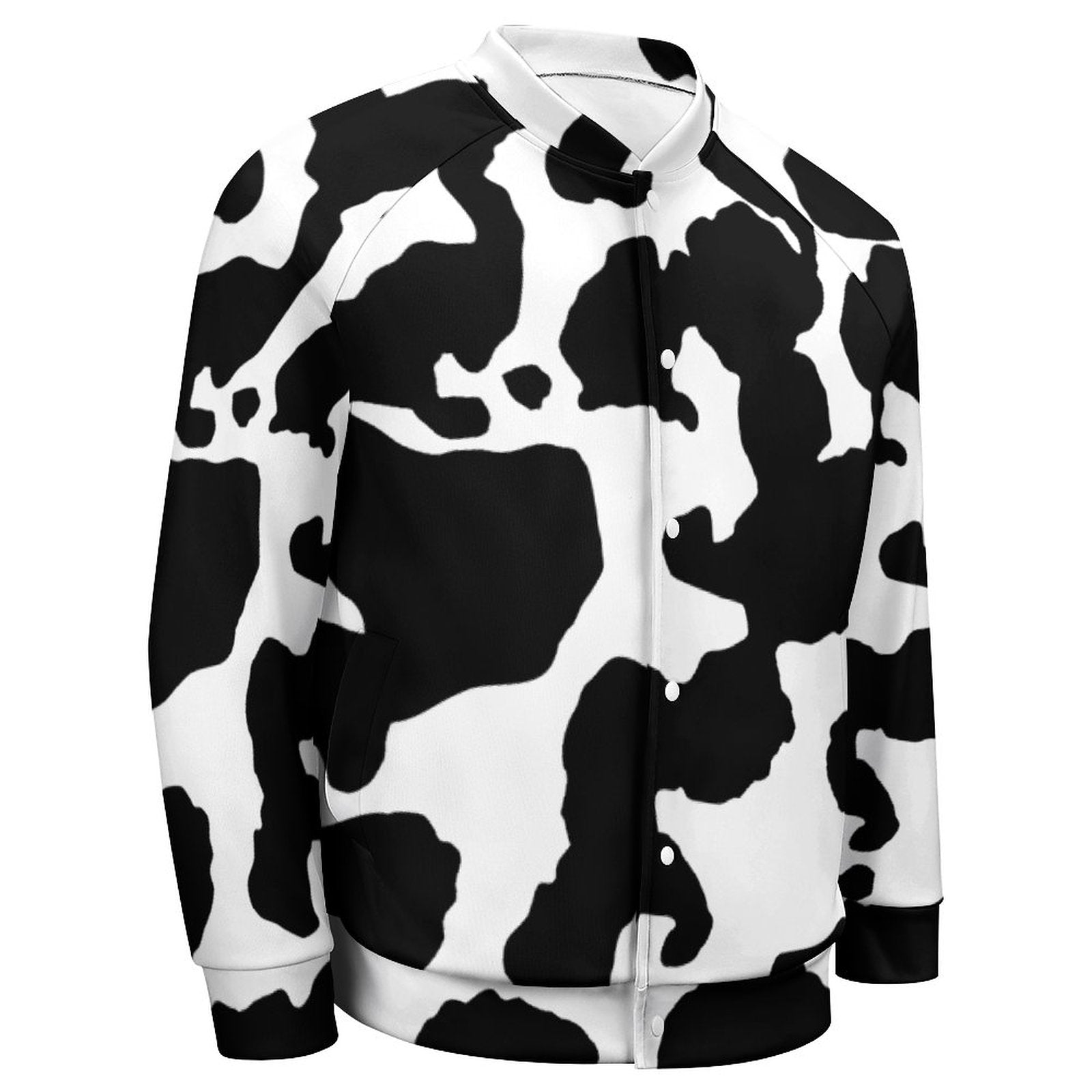 Men's Camo Jacket | Black & White Cow Camouflage