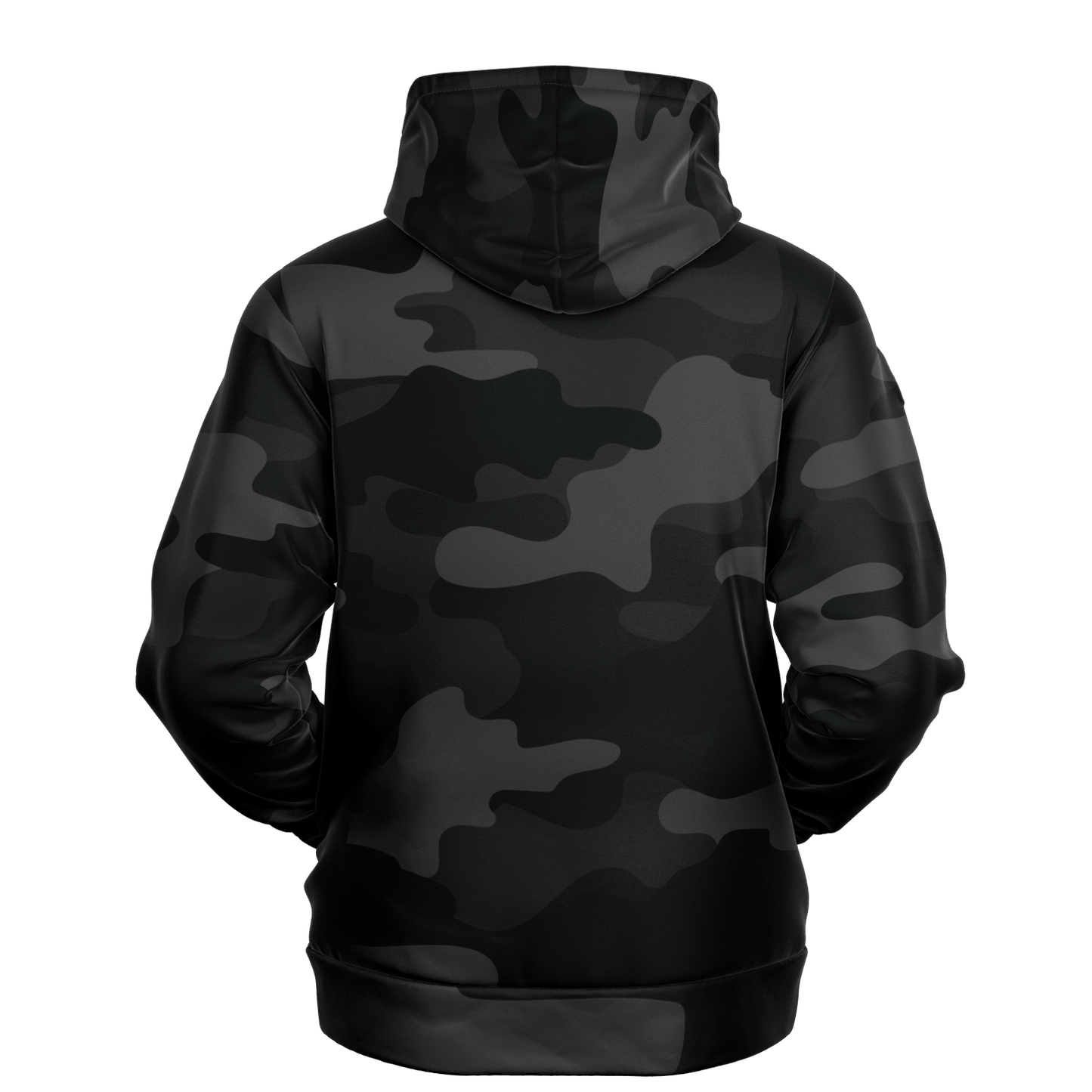 Camo Hoodie | Black Camouflage Pullover