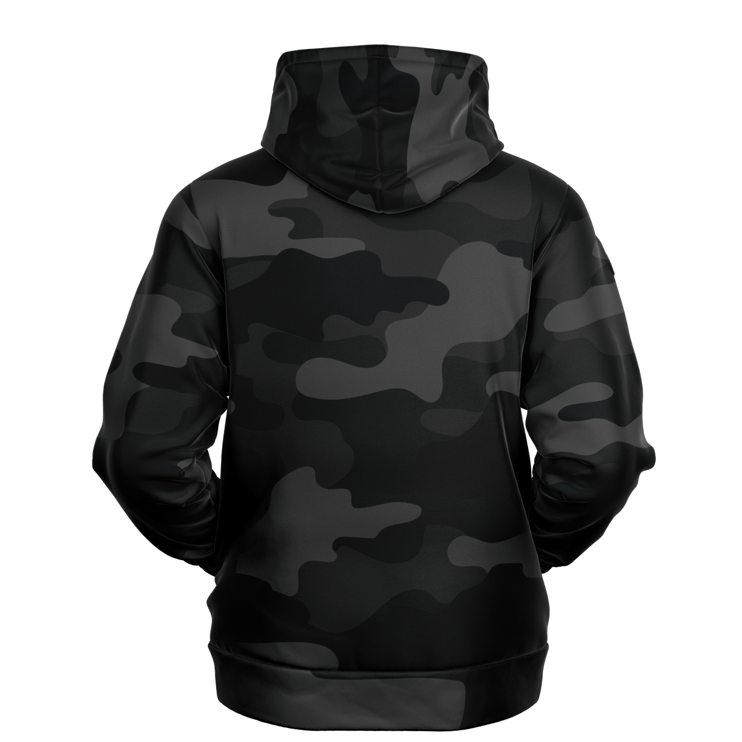 Camo Hoodie | Black Camouflage Pullover