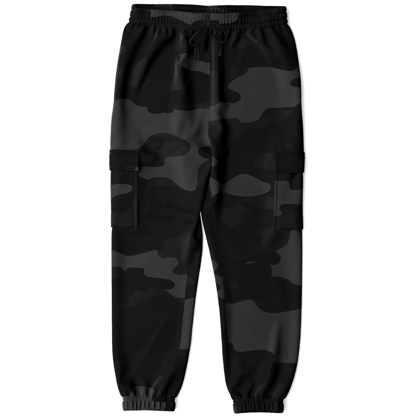 Camo Cargo Pants | Unisex | Black Camouflage