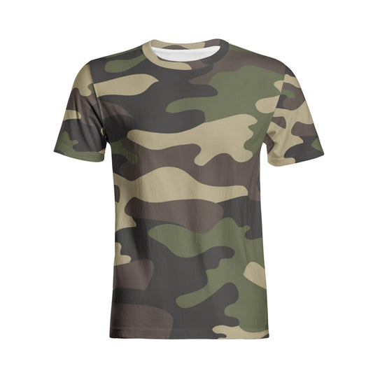 Camo T-shirt | Cotton | Unisex | Classic Green Camouflage