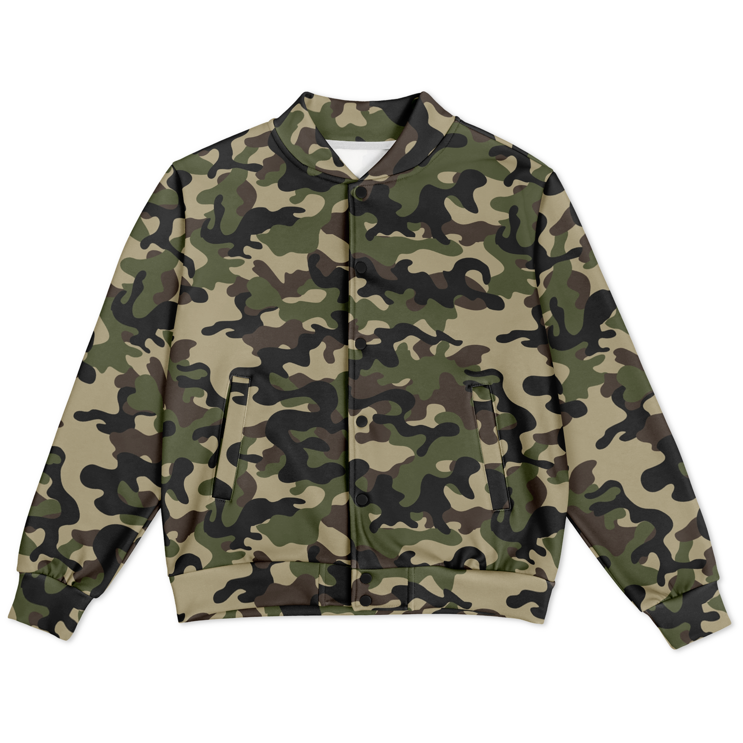 Military Brown Camo Jacket | Heavyweight Baseball Style