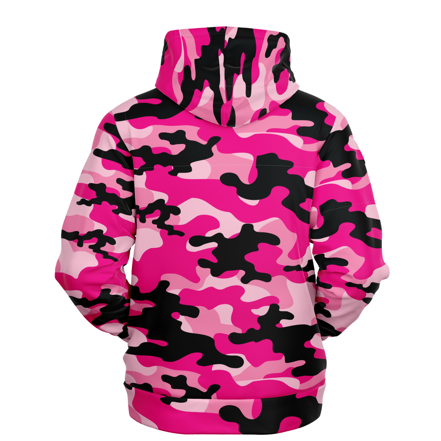 Pink Camo Hoodie | Candy, Black, & Cerise Mixed Camouflage