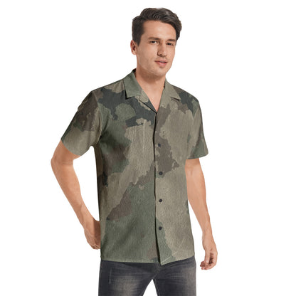 Cotton Camo Shirt For Men | Dirty Brown Short-Sleeve