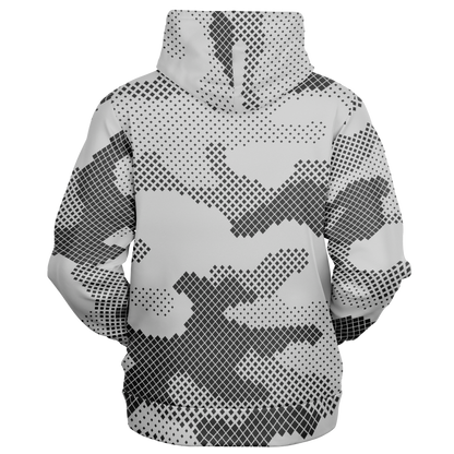 Zip-Up Hoodie | Digital Gray Camouflage