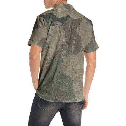 Cotton Camo Shirt For Men | Dirty Brown Short-Sleeve