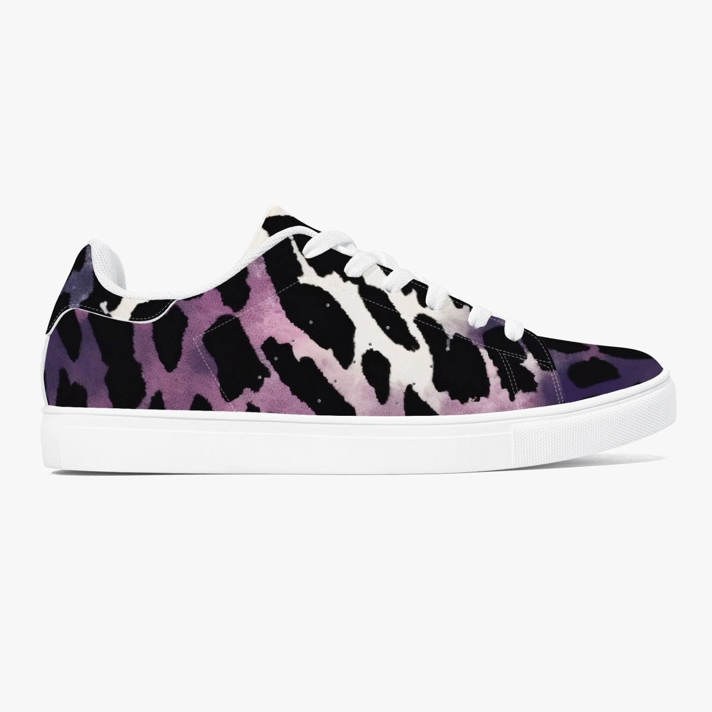 Leopard Sneakers | Classic Low-Top | Bauhaus Magenta & White