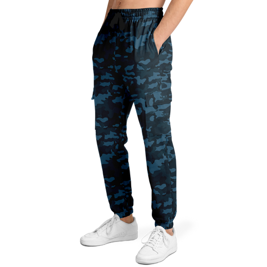 Dark Blue Camo Cargo Pants | Unisex