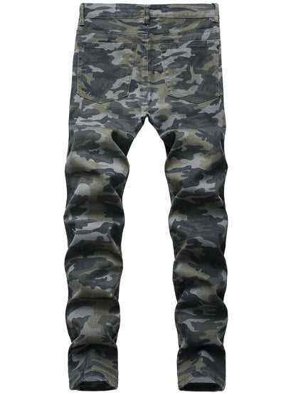 Camo Jeans for Men | Casual Street Style Denim Pants