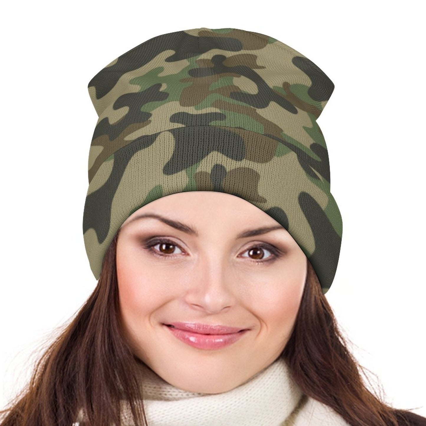 Camo Beanie | Military Brown Camouflage