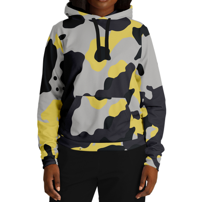 Camo Hoodie | Yellow, Black & Silver Camouflage