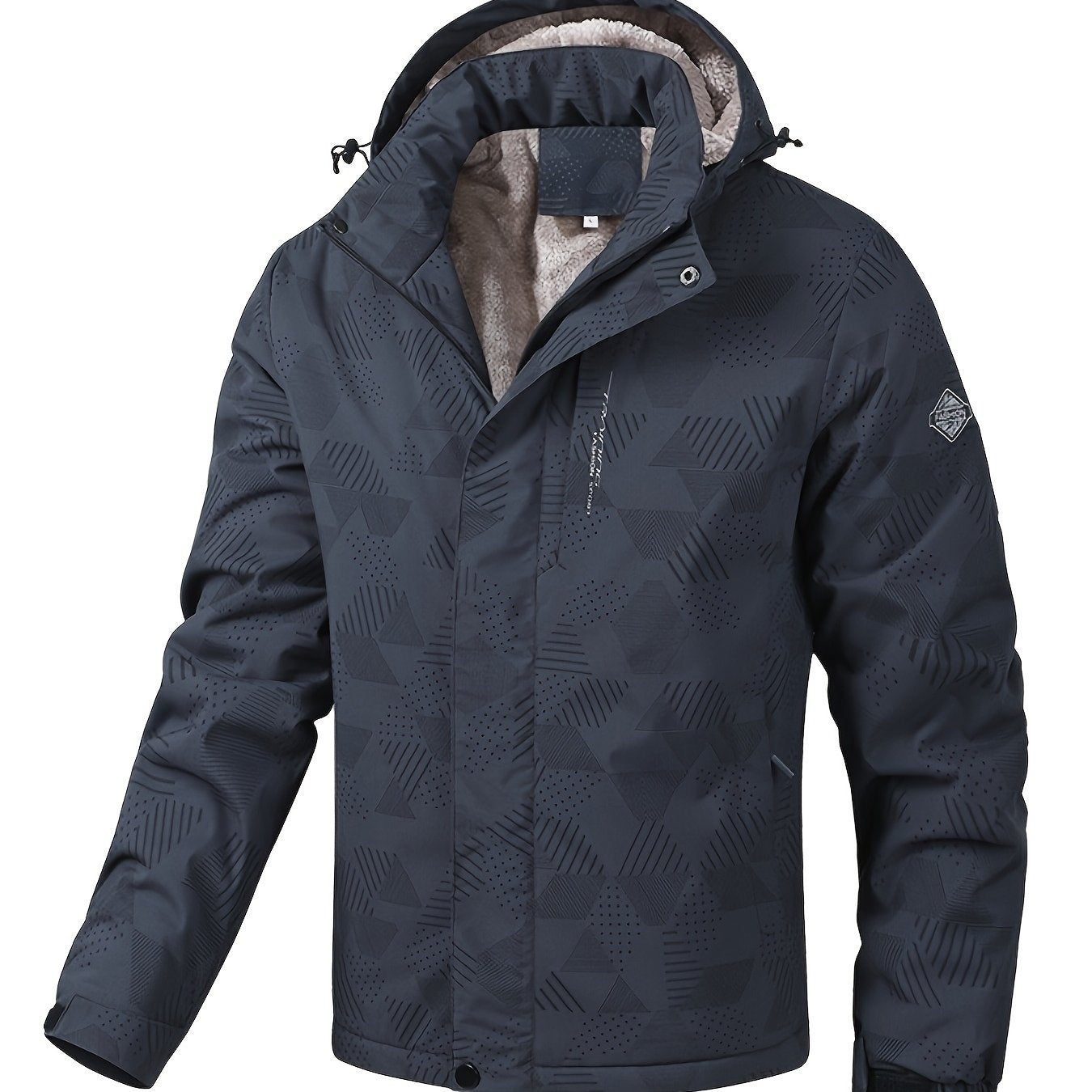 Durable Men's Winter Jacket: Scratch-Resistant, Windproof, Warm Fleece