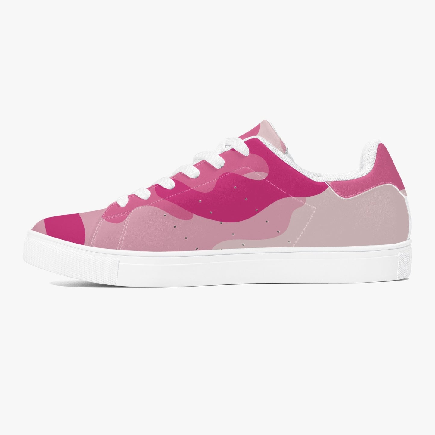 Camo Sneakers | Classic Low-Top Leather | Lavender Pink