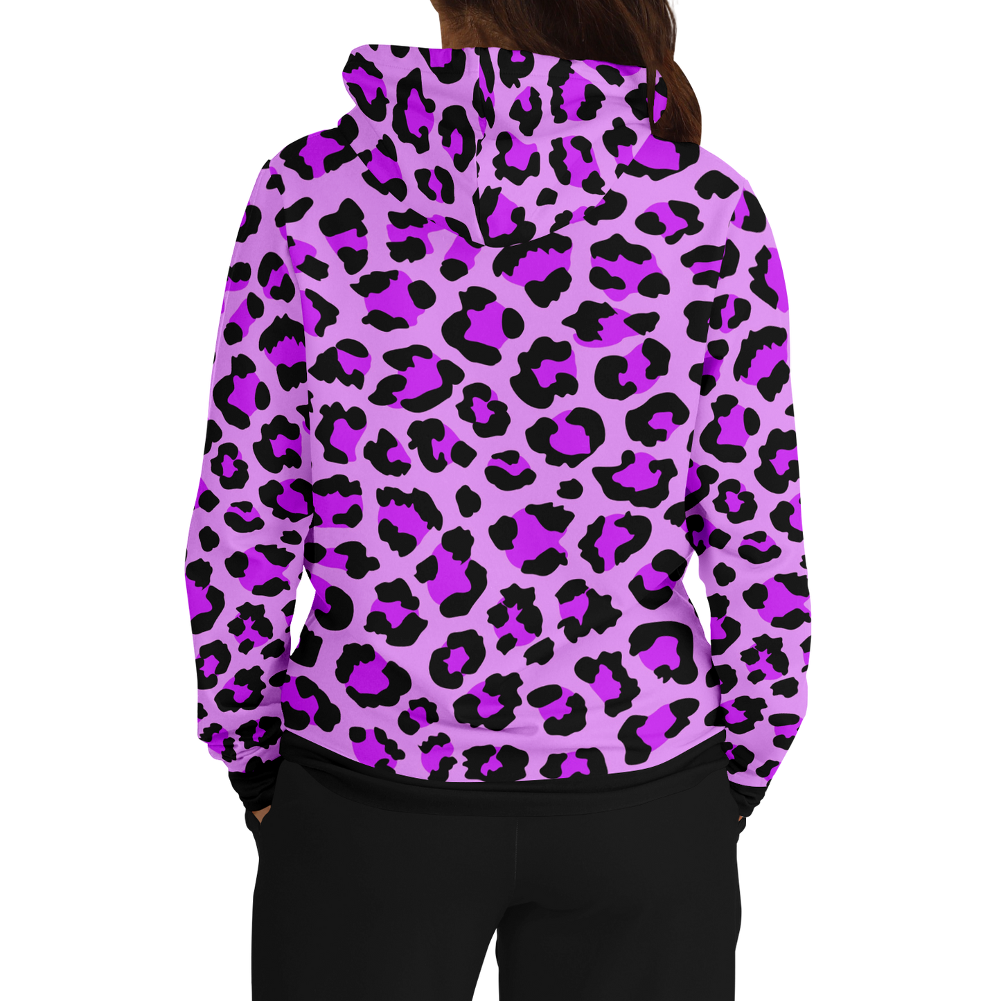 Leopard Hoodie | Purple, Blue and Black