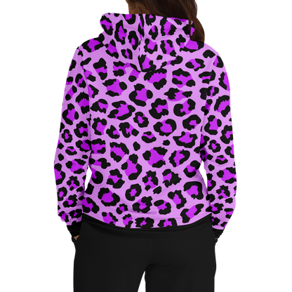 Leopard Hoodie | Purple, Blue and Black