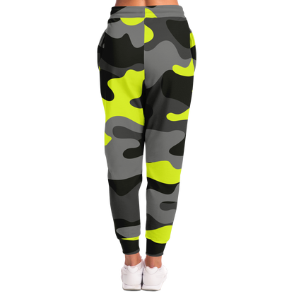 Camo Joggers | Unisex | Black, Gray & Yellow