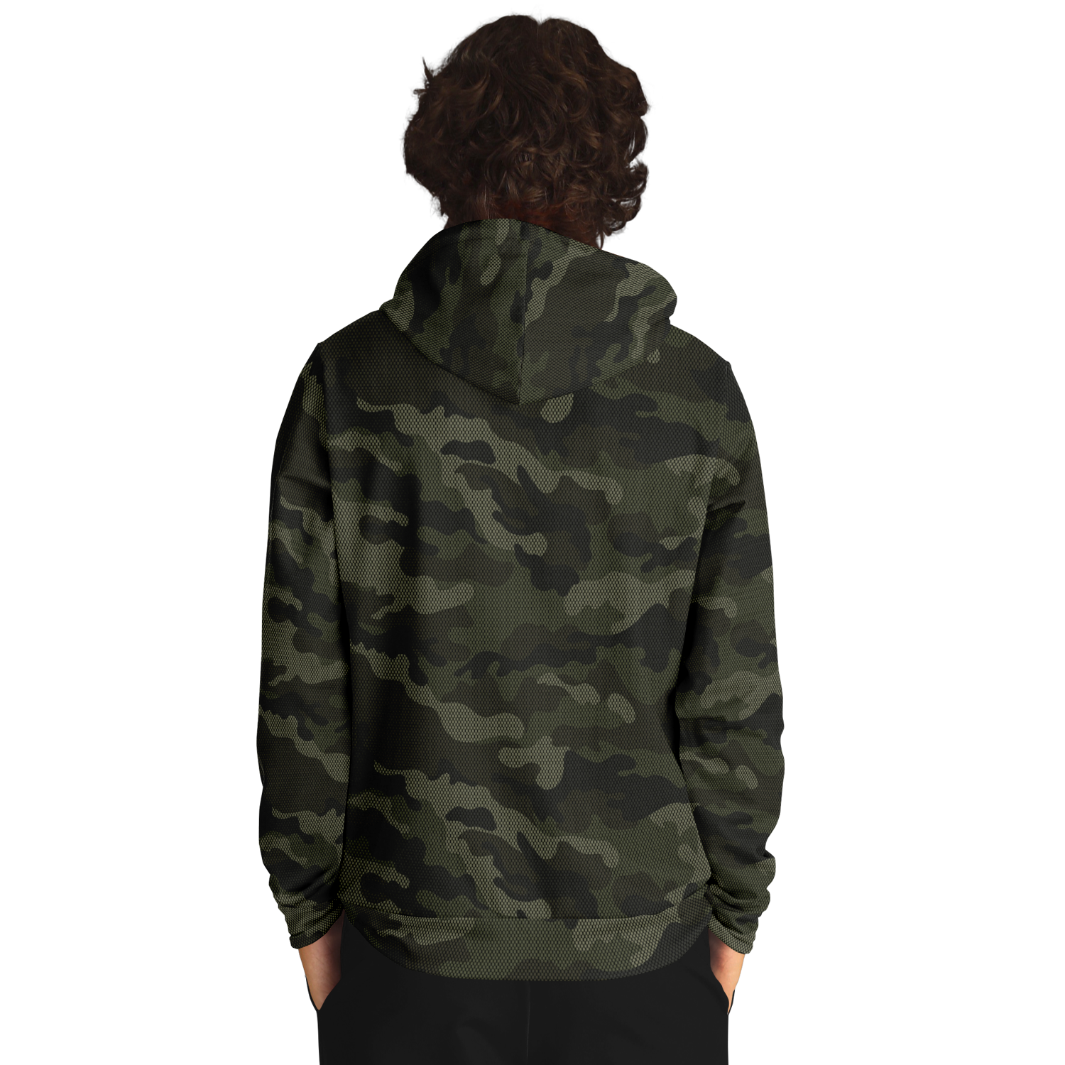 Brown Camo Hoodie | Digital Dotted Camouflage