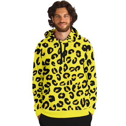 Leopard Hoodie | Black and Yellow Pattern | Unisex