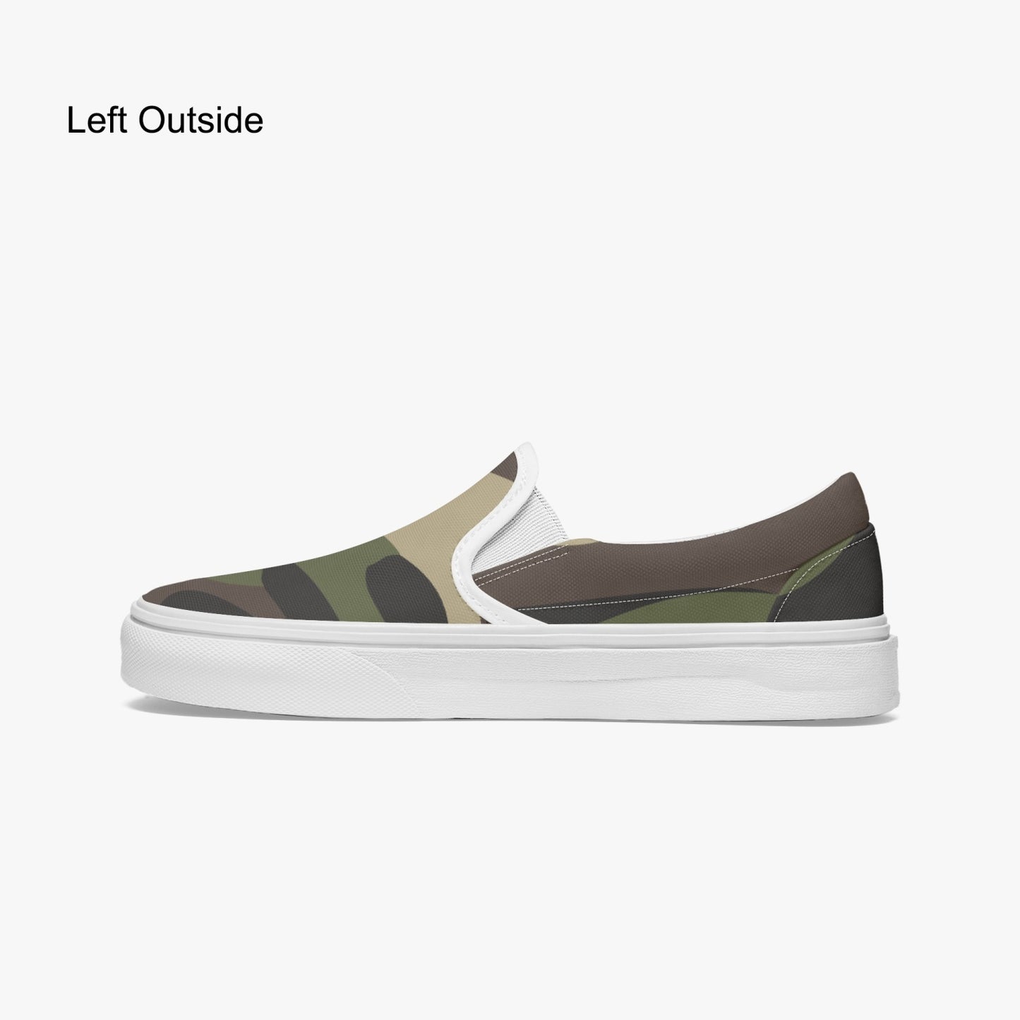 Camo Slip-On Shoes | Classic Green Camouflage