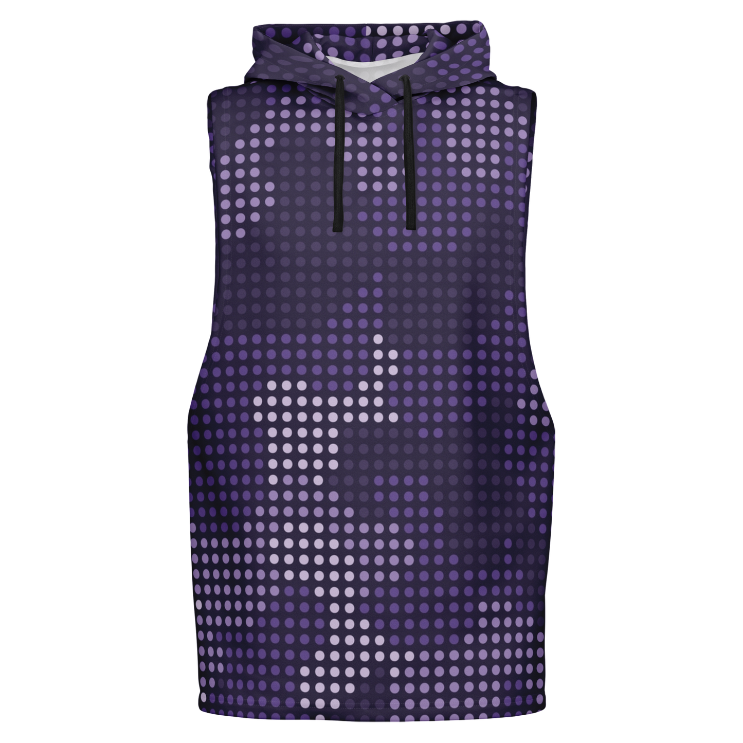 Sleeveless Hoodie | Blue Led Screen Camouflage