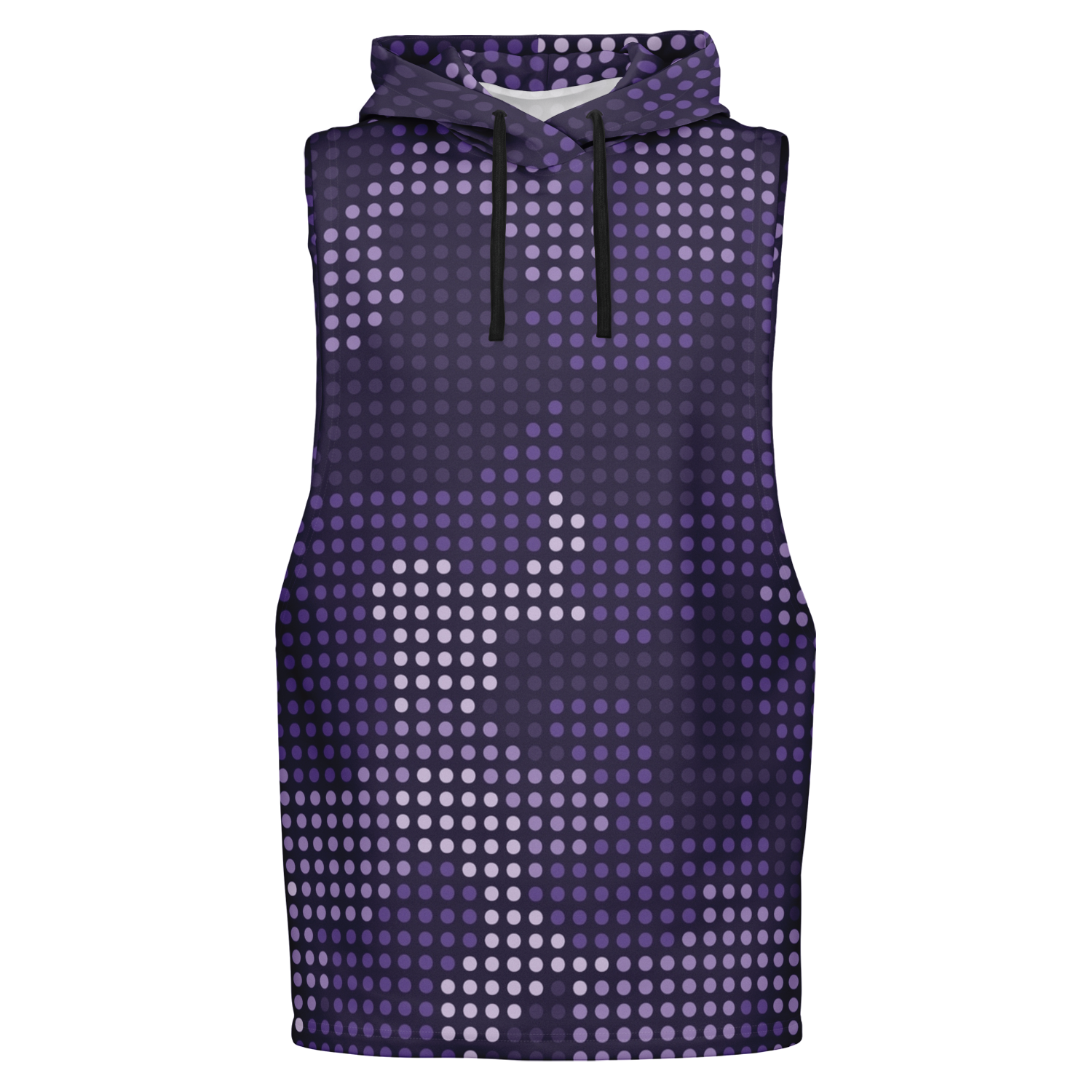 Sleeveless Hoodie | Blue Led Screen Camouflage