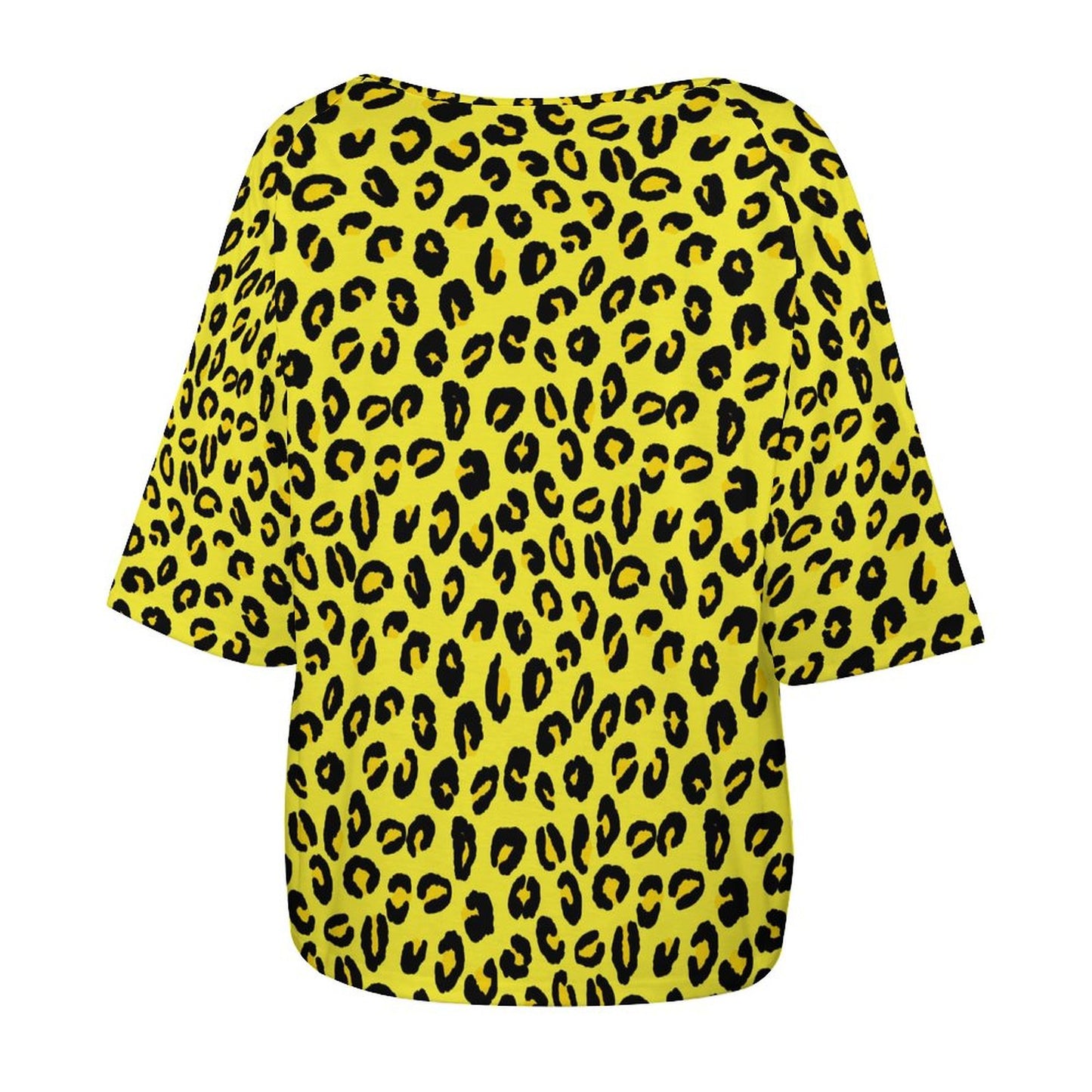 Off The Shoulder Top | Leopard Print | Yellow & Black Shirt