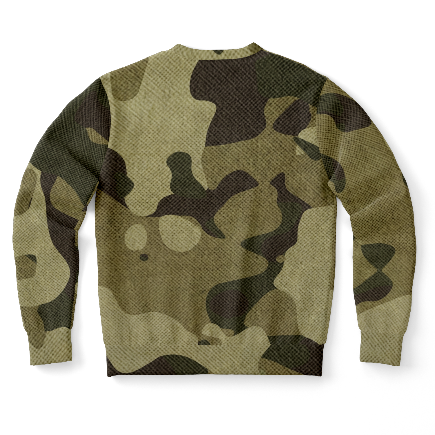 Camo Sweatshirt | Unisex | Green Fabric Camouflage