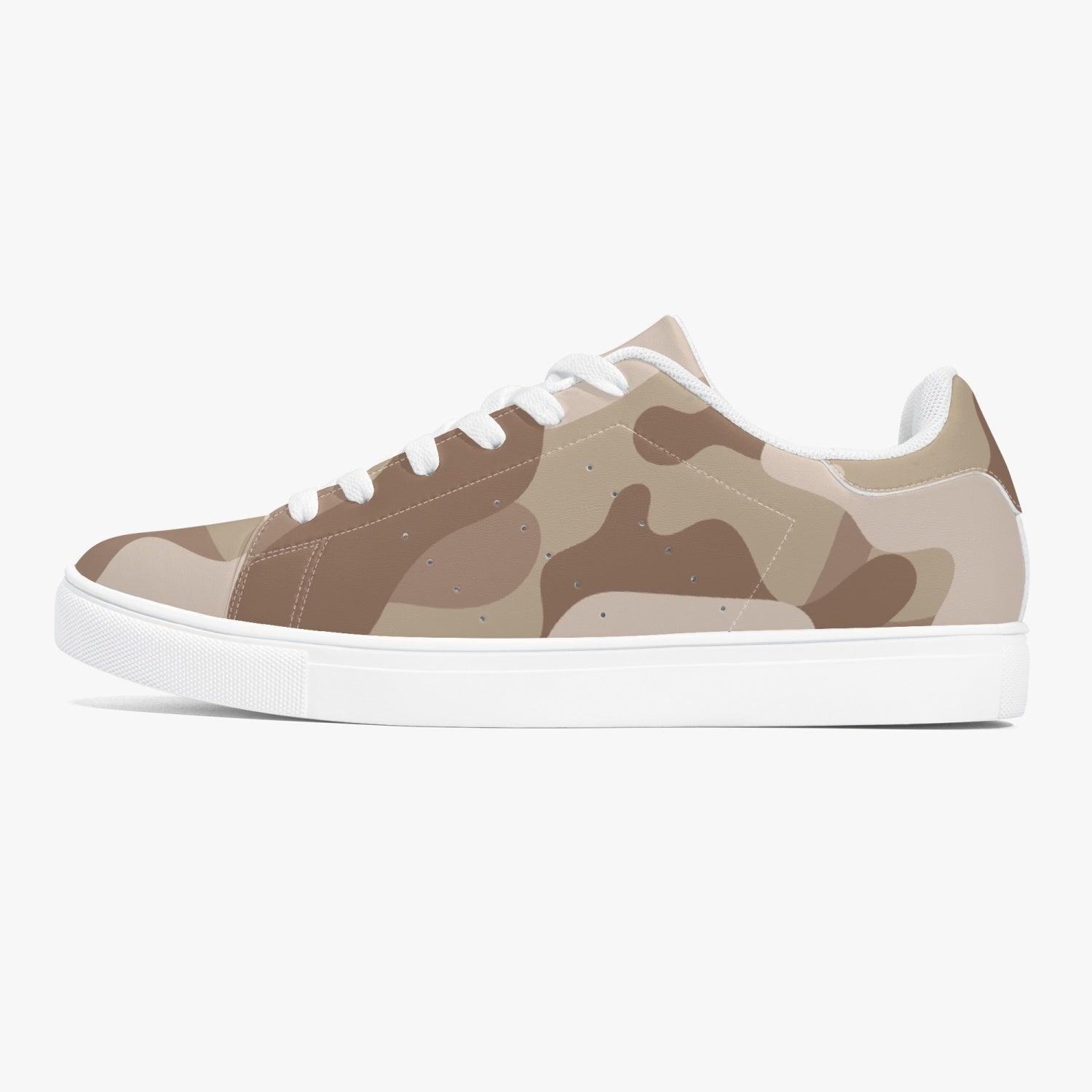 Camo Sneakers | Classic Low-Top Leather | Desert Brown