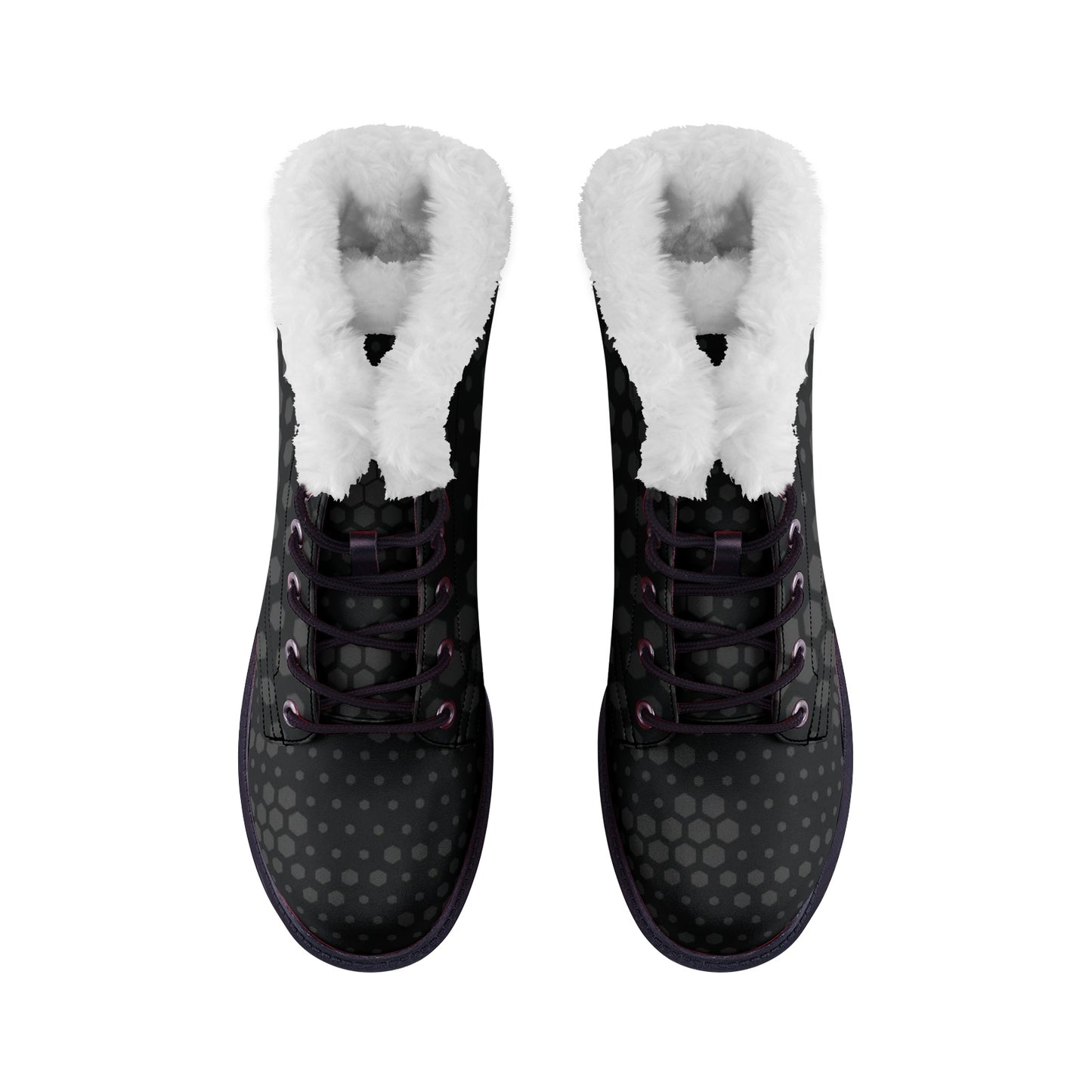 Snow Camo Boots | Stylish Black Hive Camouflage