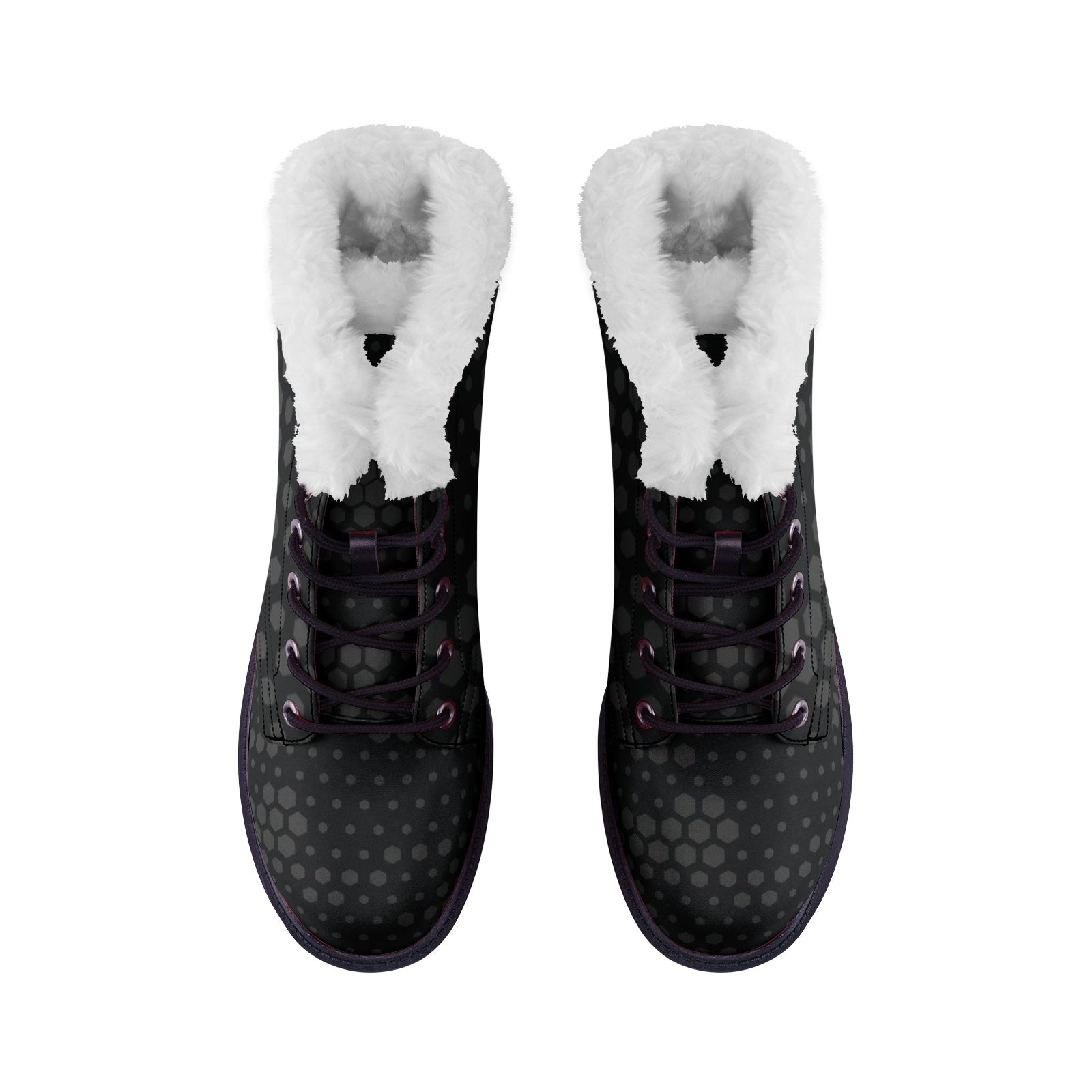 Snow Camo Boots | Stylish Black Hive Camouflage