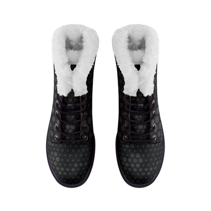 Snow Camo Boots | Stylish Black Hive Camouflage